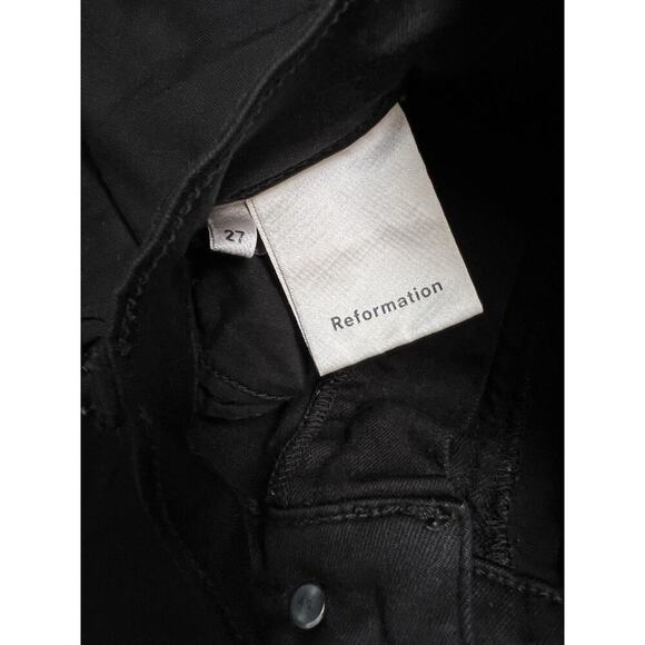 Reformation Jeans Faded‎ Black High and Skinny Black Wash Size 27 - Picture 4 of 5